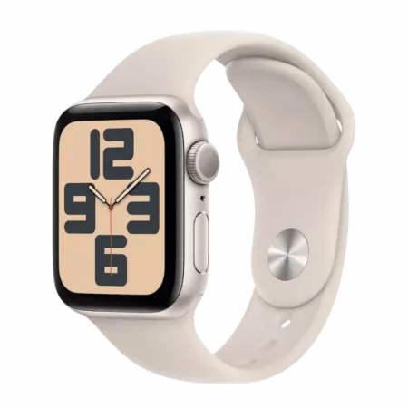 Apple Watch SE 2 GPS 44mm Starlight Aluminium Case with Starlight Sport Band (M/L)