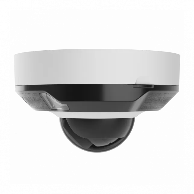 IP-Камера дротова Ajax DomeCam Mini HL white, 5мп, 4мм, гібридне підсвічування IR 15м, білий Led 15м, Poe, True WDR, IP 65, ІЧ 15м, аудіо, кут огляду 75° до 85°, міні купольна, біла
