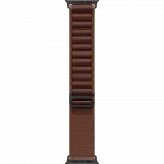 Apple Watch Ultra 4 GPS + LTE 49mm Black Titanium Case with Burgundy Alpine Loop - Medium (MJC14)
