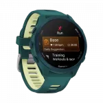 Смарт-годинник Garmin Forerunner 170 Music Teal Green зелений з Teal Green/Citron Band зеленим/жовтим силіконовим ремінцем