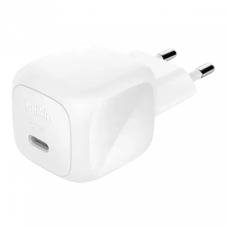 Зарядний пристрій Belkin 45W USB-C PD PPS White