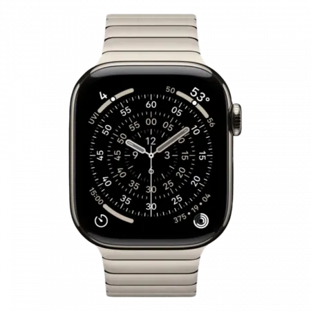 Apple Watch Series 11 GPS, 42mm Natural Titanium Case with Natural Link Bracelet