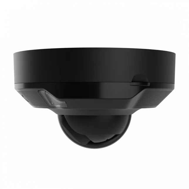 IP-Камера дротова Ajax DomeCam Mini HL black, 8мп, 2.8мм, гібридне підсвічування IR 15м, білий Led 15м, Poe, True WDR, IP 65, ІЧ 15м, аудіо, кут огляду 100° до 110°, міні купольна, чорна