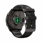 Смарт-годинник Garmin Fenix 9 Pro 47мм, Carbon Gray DLC Titanium з Black/Pebble Grey чорним/темно-сірим силіконовим ремінцем