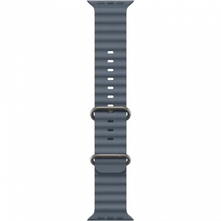 Apple Watch Ultra 4 GPS + LTE 49mm Natural Titanium Case with Anchor Blue Ocean Band (MJCR4+MGCC4)