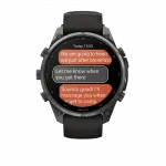 Смарт-годинник Garmin Fenix 9 Pro - inReach, 47мм Carbon Gray DLC Titanium з Black/Pebble Grey чорним/темно-сірим силіконовим ремінцем