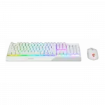 Комплект клавіатура та миша MSI Vigor GK30 COMBO WHITE UA USB, EN/UKR/RU, RGB, білий