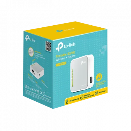 Маршрутизатор TP-LINK TL-MR3020 N300,  1xFE LAN/WAN, 1xUSB2.0 for 3G/4G/LTE