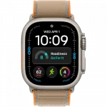 Apple Watch Ultra 4 GPS + LTE 49mm Natural Titanium Case with Sand Trail Loop - M/L (MJAQ4)