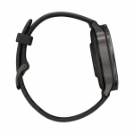 Смарт-годинник Garmin Venu 4 41 мм Slate з Black чорним силіконовим ремінцем