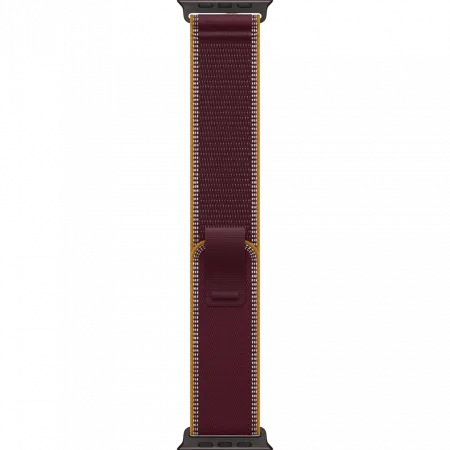 Apple Watch Ultra 4 GPS + LTE 49mm Black Titanium Case with Burgundy Trail Loop - M/L (MJC44)