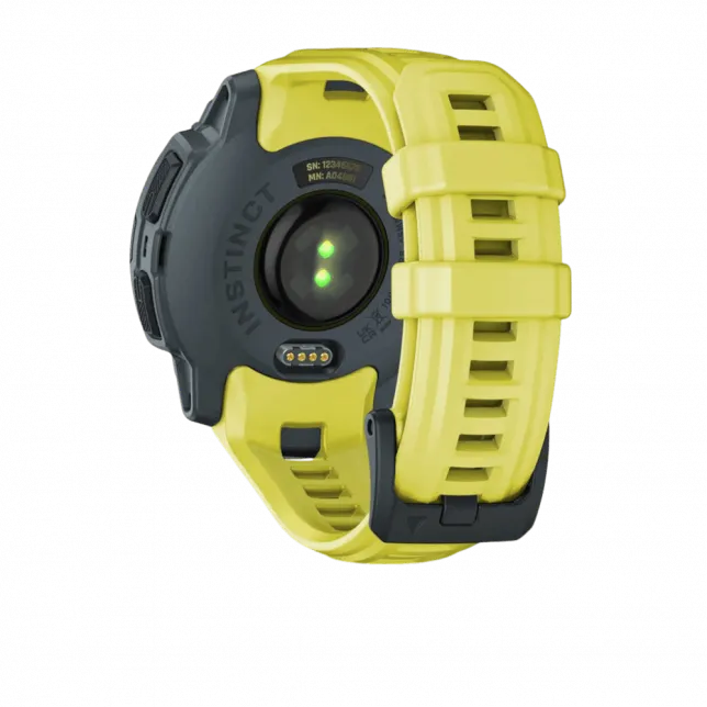 Смарт-годинник Garmin Instinct E 45 мм Electric Lime жовтий з Electric Lime жовтим силіконовим ремінцем