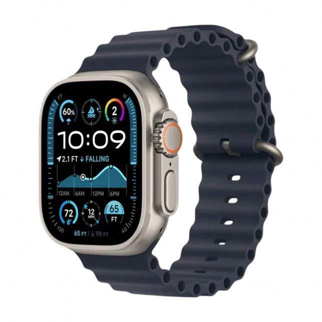 Apple Watch Ultra 2 49mm GPS + LTE Titanium Case with Navy Ocean Band
