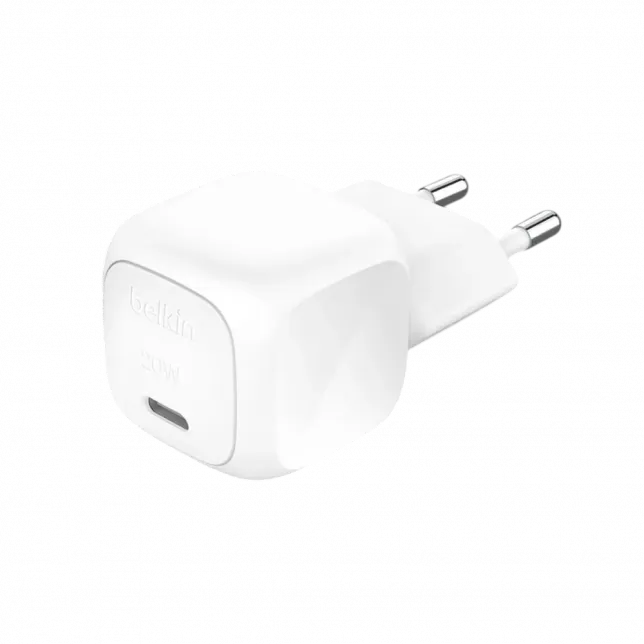 Зарядний пристрій Belkin 20W USB-C PD PPS White
