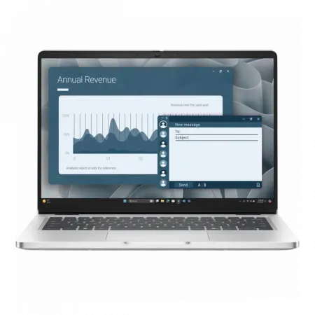 Ноутбук Dell Pro 14 14" FHD+ IPS AG, AMD AI 7 350, 16GB, F512GB, UMA, Win11P, сріблястий, US клавіатура