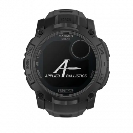 Смарт-годинник Garmin Instinct 3 50 мм, Solar, Tactical Edition Black чорний з чорним силіконовим ремінцем