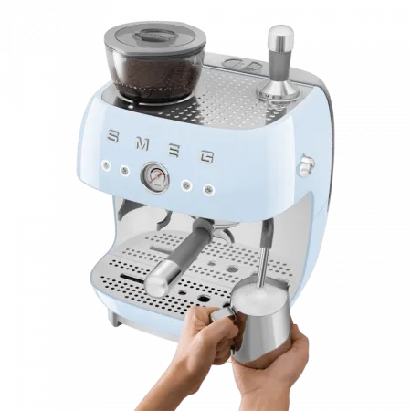 Кавомашина еспресо з кавомолкою Smeg (Blue)