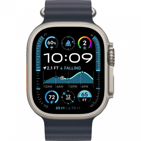 б/у Apple Watch Ultra 2 GPS + LTE 49mm Titanium Case with Navy Ocean Band