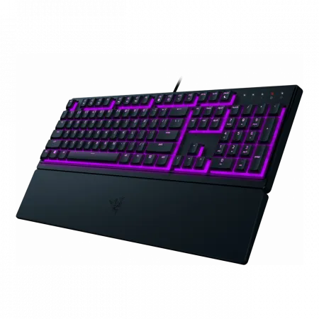 Клавіатура мембранна Razer Ornata V3 X 104key, USB-A, EN/UK, RGB, чорний