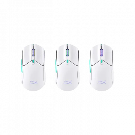 Миша HyperX Pulsefire Haste 2 Core, RGB, WL/BT, білий