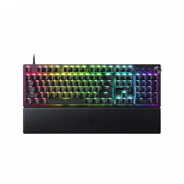 Клавіатура механічна Razer Huntsman V3 Pro 8KHz, 104key, Analog Optical Switch Gen-2, USB-A, EN, RGB, чорний