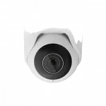 IP-Камера дротова Ajax TurretCam, 5мп, 4мм, Poe, True WDR, IP 65, ІЧ 35м, аудіо, кут огляду 75°до 85°, купольна, біла