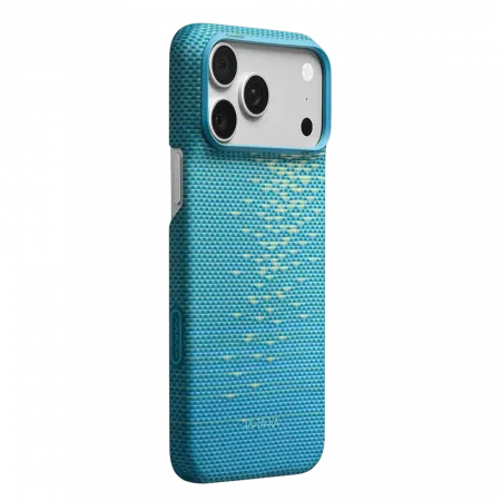 Чохол Pitaka Edge Ultra-Slim Glints of Gold Lucid Blue для iPhone 18 Pro/17 Pro