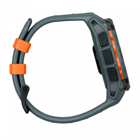 Смарт-годинник Garmin Instinct 3 45 мм, Solar Twilight сірий з Twilight сірим силіконовим ремінцем
