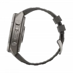 Смарт-годинник Garmin Fenix 9 Pro - inReach, Solar, 51мм Titanium з Pebble Grey темно-сірим силіконовим ремінцем