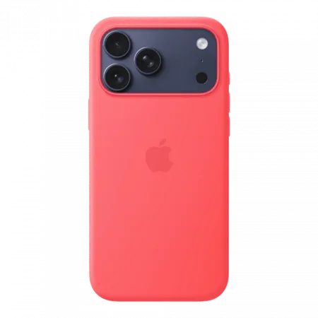 Чохол Apple Silicone Case with Magsafe для iPhone 17 Pro Max (Bright Guava)