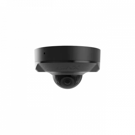 IP-Камера дротова Ajax DomeCam Mini, 5мп, 2.8мм, Poe, True WDR, IP 65, ІЧ 30м, аудіо, кут огляду 100° до 110°, міні купольна, чорна