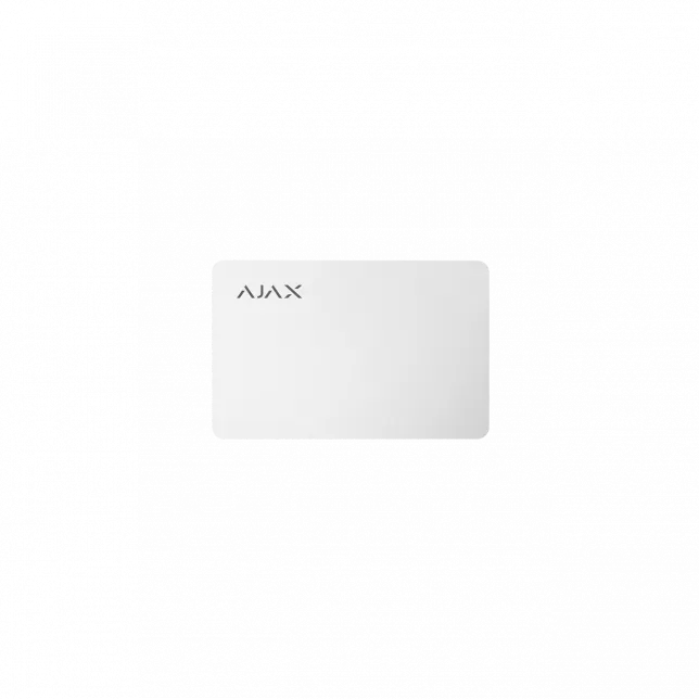 Картка Ajax Pass 1шт, Jeweller, безконтактна, білий