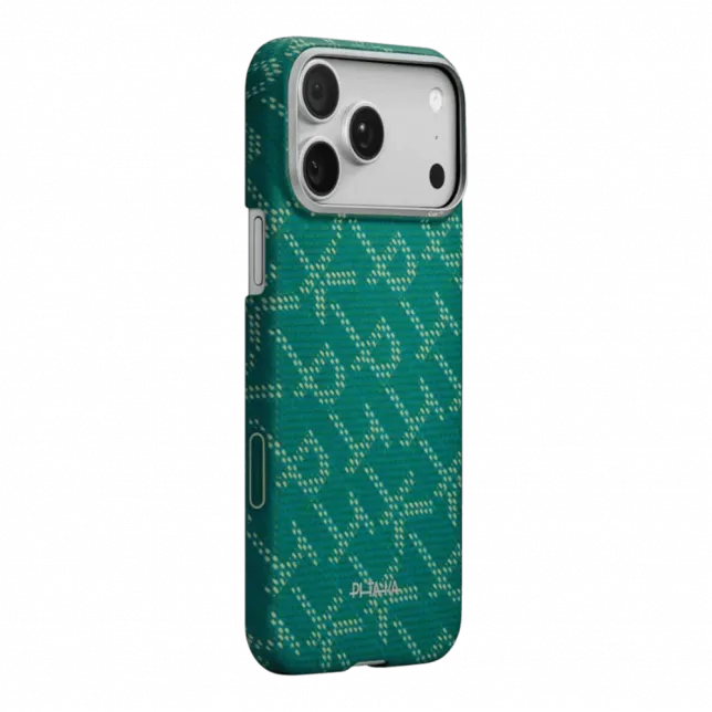 Чохол Pitaka Ultra-Slim Monogram для iPhone 17 Pro Max Green/Gold
