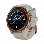 Смарт-годинник Garmin Descent Mk3i 43 мм Bronze PVD Titanium з French Grey сірим силіконовим ремінцем
