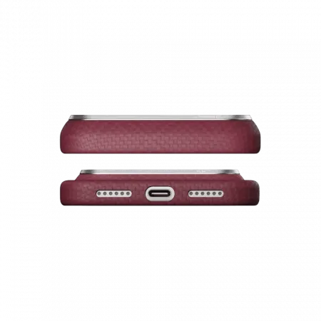 Чохол Pitaka Edge Ultra-Slim Argyle для iPhone 18 Pro/17 Pro Burgundy