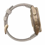 Смарт-годинник Garmin Fenix 9 Pro - inReach, 43мм Autumn Gold Titanium з Bone бежевим шкіряним ремінцем