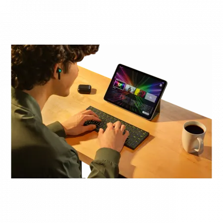 Клавіатура Razer Joro Ultra Low-Profile, 86key, BT, EN, RGB, чорний