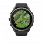 Смарт-годинник Garmin Fenix 9 Pro - inReach, 51мм Carbon Gray DLC Titanium з Black/Pebble Grey чорним/темно-сірим силіконовим ремінцем