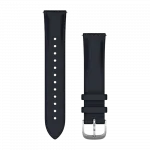 Ремінець Quick Release 20 мм, Navy темно-синій, Silver застібка, італійська шкіра 