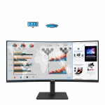 Монітор Asus 34" VA34VCPSR HDMI, DP, USB-C, 3xUSB, RJ-45, MM, VA, 3440x1440, 21:9, 100Hz, 4ms, CURVED, AdaptiveSync, HAS