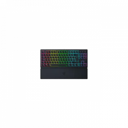 Клавіатура механічна Razer Ornata V3 TKL 84key, Mecha-Membrane Switch, USB-A, EN/UK, RGB, чорний