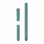 Ремінець QuickFit 20 мм, Turquoise бірюзовий силіконовий (комплект з трьох частин)