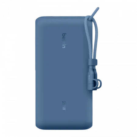 Повербанк Belkin 20000mAh 20W 2xUSB-C/1xUSB-A with Display Blue