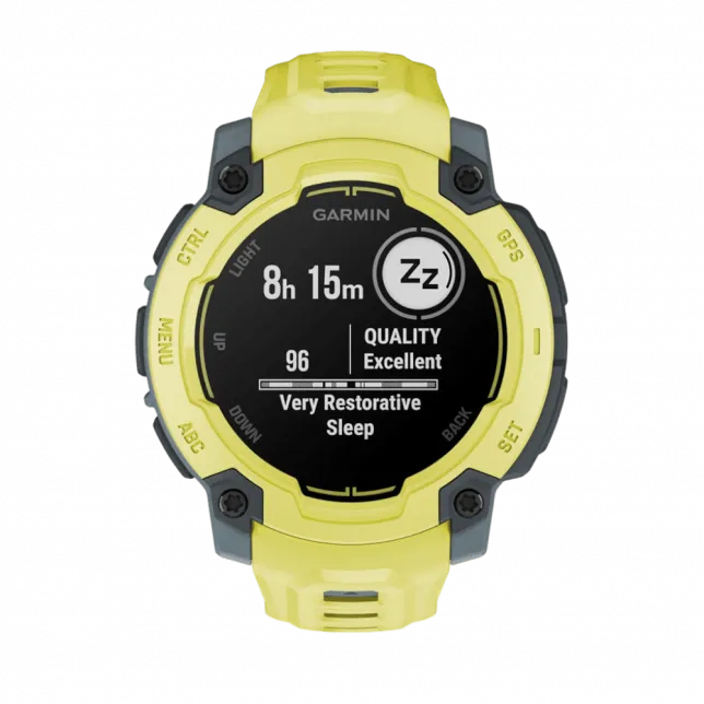 Смарт-годинник Garmin Instinct E 45 мм Electric Lime жовтий з Electric Lime жовтим силіконовим ремінцем