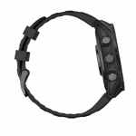 Смарт-годинник Garmin Fenix 8 47мм, AMOLED Slate Gray з Black чорним силіконовим ремінцем