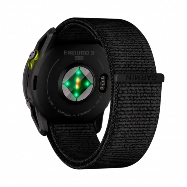 Смарт-годинник Garmin Enduro 3 51 мм з чорним нейлоновим ремінцем UltraFit