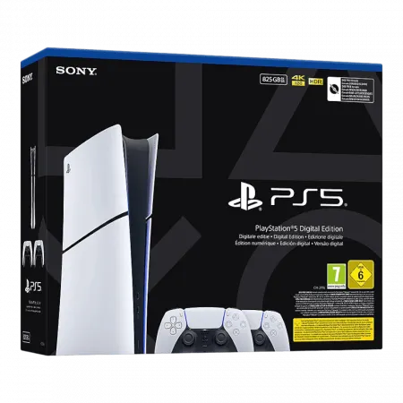 Ігрова приставка Sony PlayStation 5 Slim (Digital Edition) + Dualsense (825GB)