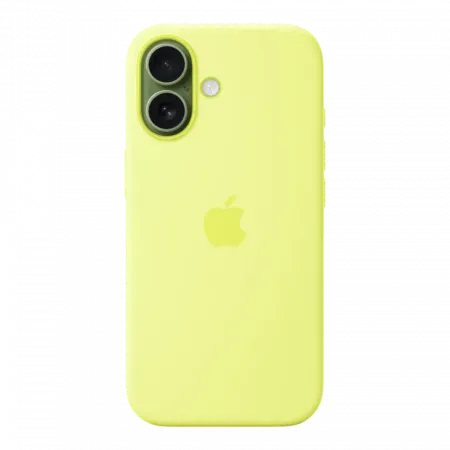 Чохол Apple Silicone Case with Magsafe для iPhone 17 (Neon Yellow)