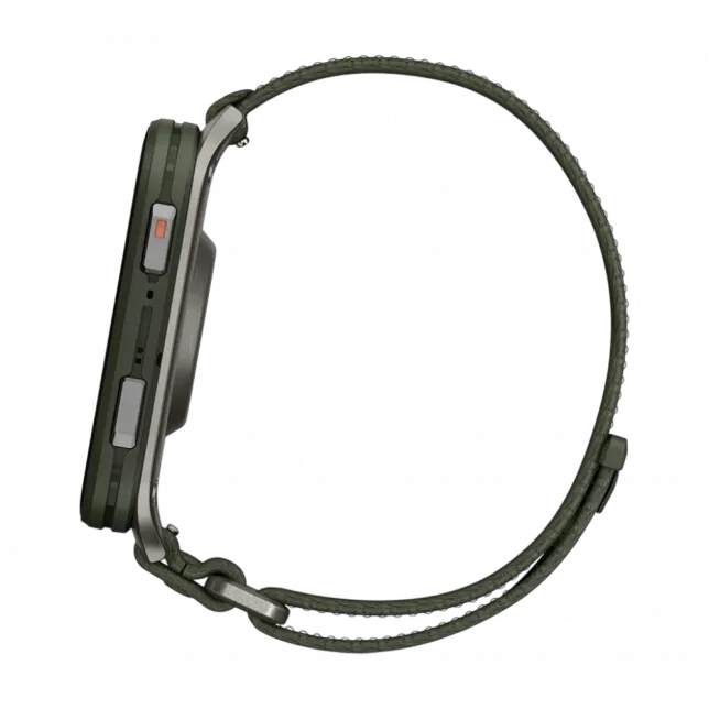 Смарт-годинник Garmin Venu X1 Black з титановим Slate корпусом та чорним нейлоновим ремінцем ComfortFit