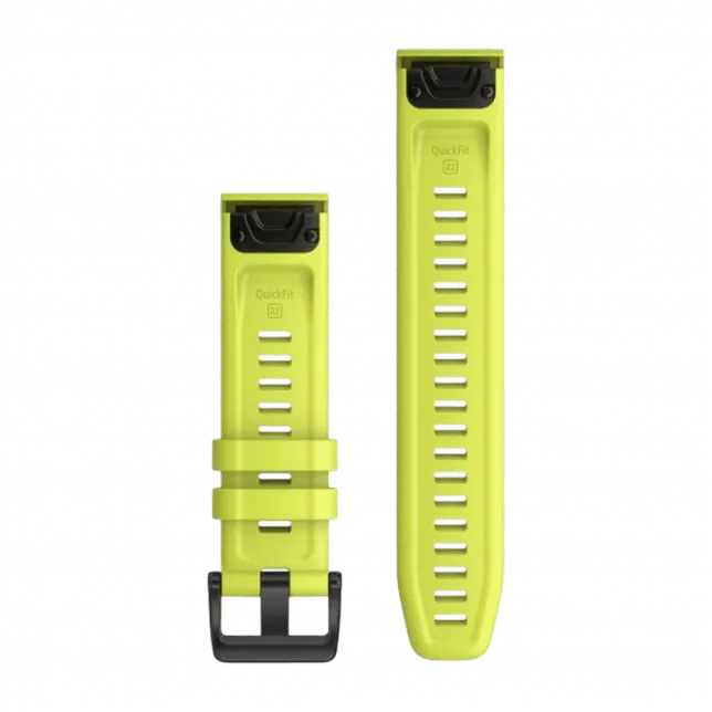 Ремінець QuickFit 22 мм, Amp Yellow жовтий силіконовий
